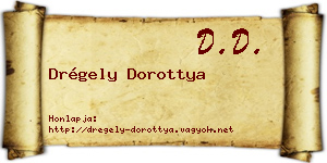 Drégely Dorottya névjegykártya