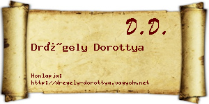 Drégely Dorottya névjegykártya